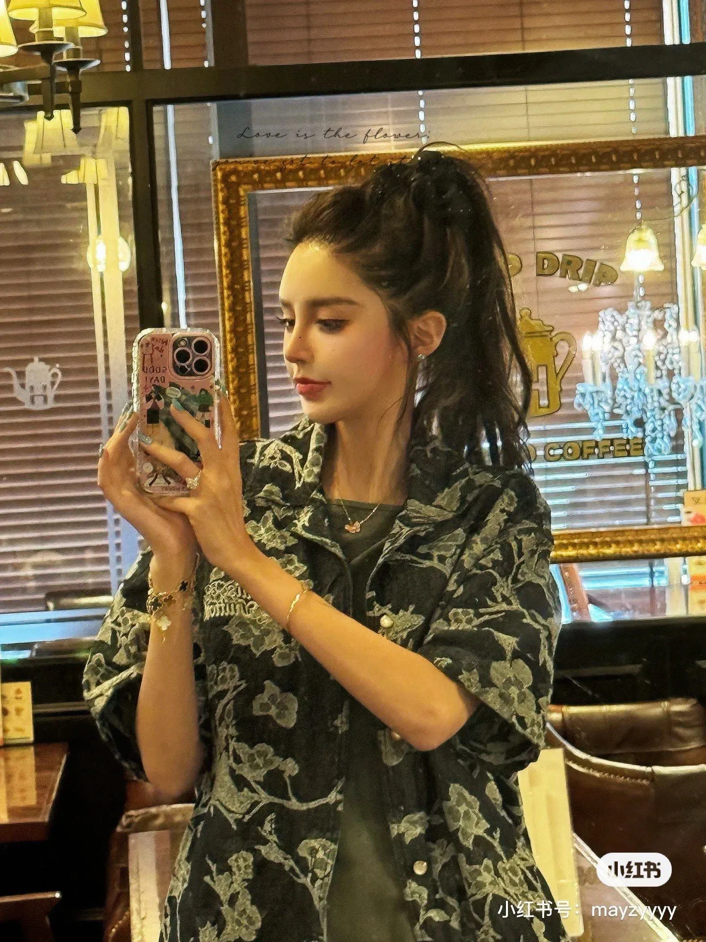 Louis Vuitton/Louis Vuitton floral denim suit jacket